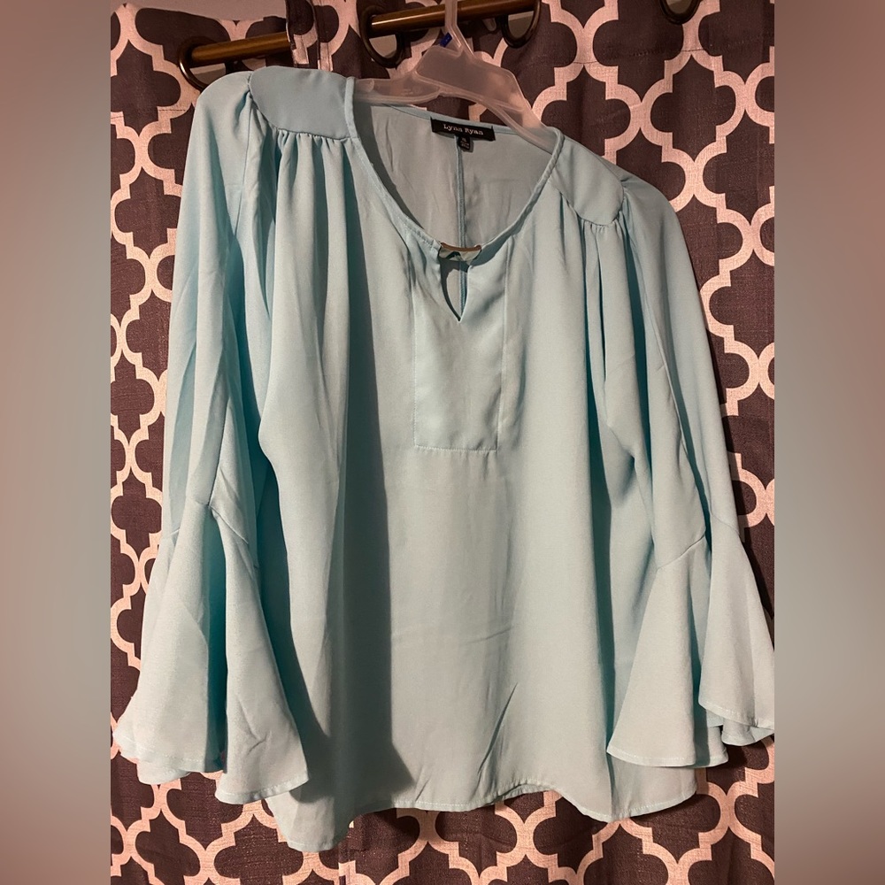 Lynn Ryan Aqua Blouse